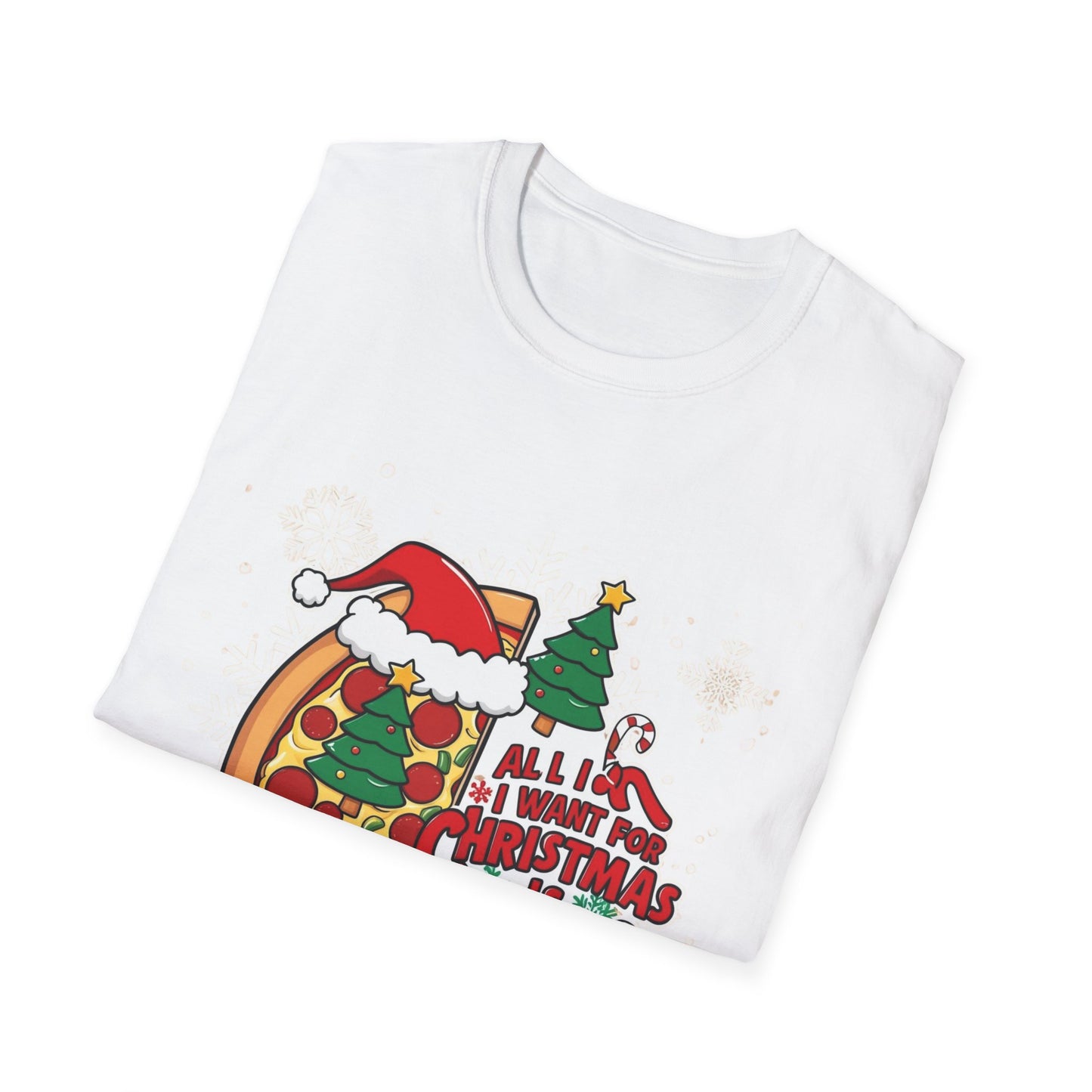 Christmas Pizza Unisex Softstyle T-Shirt