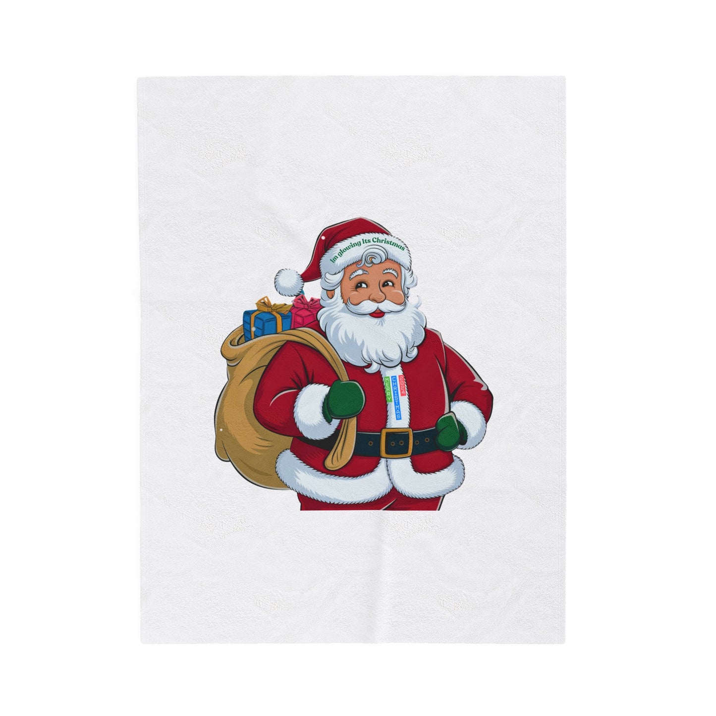 Festive Santa Plush Blanket - Perfect Holiday Cozy Throw